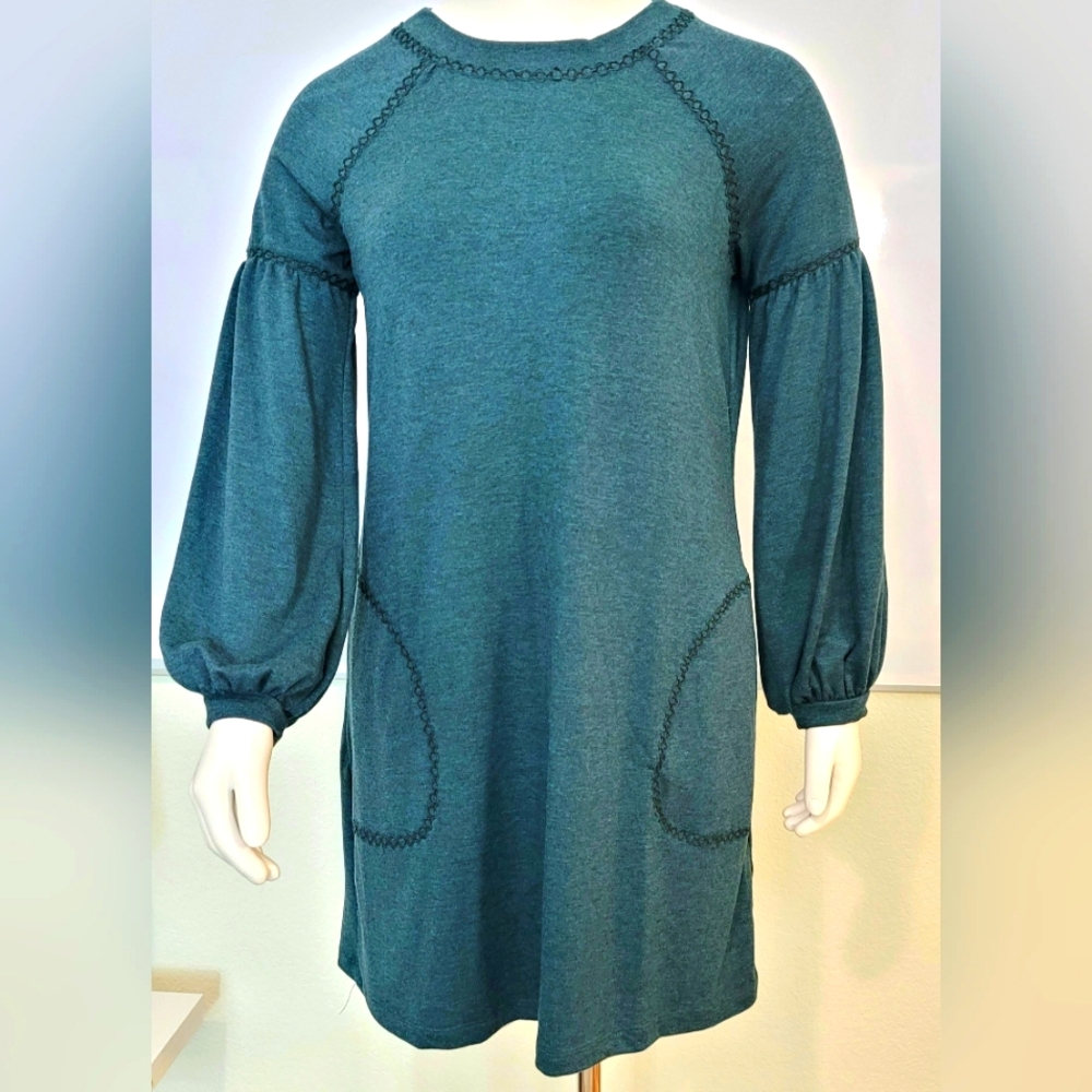 Max Studio XL Pocket Dress Deep Teal